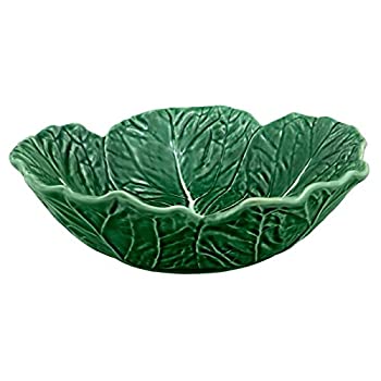 【中古】【インポート品・未当て嵌める】Bordallo Pinheiro Cabbage緑であることCereal Bowl %ｶﾝﾏ% Set of 4