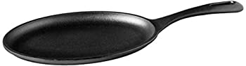 【中古】【輸入品・未使用】Victoria SKL-218 Oval Griddle Seasoned Cast Iron Fajita Skillet%カンマ% Regular%カンマ% Black|ムジカ&フェリーチェ店