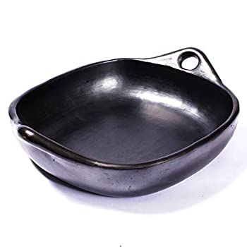 【中古】【インポート品・未当て嵌める】黒いこと粘土、La Chamba Square Roasting Pan???Small