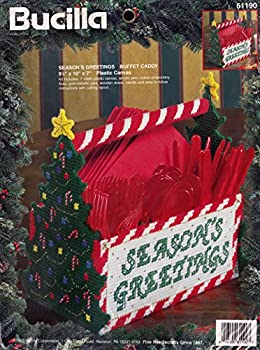 【中古】【輸入品・未使用】Bucilla Season's Greetings ビュッフェキャディ プラスチックキャンバス|ムジカ&フェリーチェ店