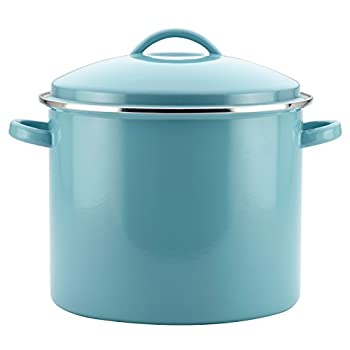 【中古】【インポート品・未当てはめる】Farberware スチール写真製 店卸し資産ポット/店卸し資産ポット 蓋付き添い人 16クオート 青味