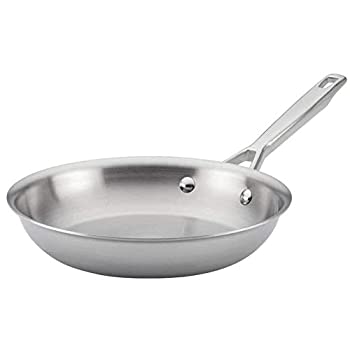 【中古】【輸入品・未使用】Anolon 10.25?%ダブルクォーテ% tri-ply Clad French Skillet / Fry Pan 12.75-in シルバー|ムジカ&フェリーチェ店
