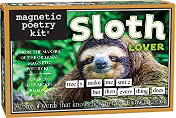 【中古】【インポート品・未当て嵌める】[マグネティックポエトリー]Magnetic Poetry Sloth Lover Kit Words for Refrigerator Write Poems and Letters on the Fridge [並行輸入品]