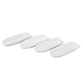 【中古】【輸入品・未使用】BIA Cordon Bleu 9インチ コーン皿 4点セット ホワイト