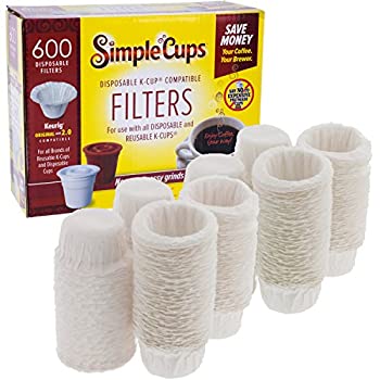 【中古】【輸入品・未使用】SIMPLECUPS 定期的な再利用可能なKカップのためにキューリグ製ブルワーズで使用するための使い捨てフィルターはKカップで独自のコーヒーを使用し