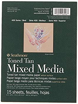 【中古】【輸入品・未使用】Strathmore Toned Mixed Media Paper - Toned Tan 6%ﾀﾞﾌﾞﾙｸｫｰﾃ%X8%ﾀﾞﾌﾞﾙｸｫｰﾃ%-15 Sheets｜ムジカ＆フェリーチェ店