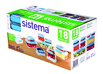 【中古】【輸入品・未使用】Sistema Klip Itコレクションマルチピース食品ストレージコンテナ、6のセット 18-Piece クリア COMINHKPR135428