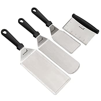 【中古】【輸入品・未使用】Anmarko プロも愛用ターナー ステンレス製 プレミアムへら スパチュラ フライ返し 4点セット｜ムジカ＆フェリーチェ店