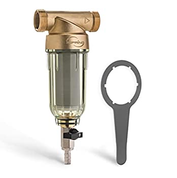 【中古】【輸入品・未使用】iSpring WSP-1000 - 再利用可能なスピンダウン堆積物水フィルター - 1000ミクロン 20 GPM 1インチ MNPT + 3/4インチ FNPT