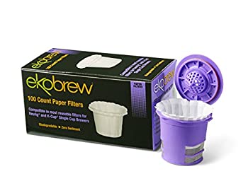 【中古】【インポート品・未当て嵌める】Optional Coffee Paper Filter for Ekobrew Single Serve Filter%ｶﾝﾏ% 100 Count by ekobrew [並行輸入品]