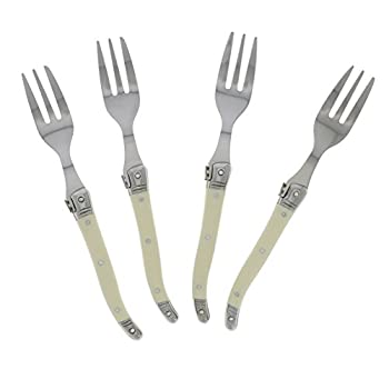【中古】【輸入品・未使用】French Home LG091 デザートフォーク (4個セット) アイボリー