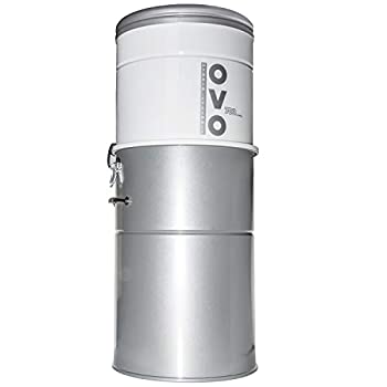 【中古】【輸入品・未使用】OVO 高耐久 強力 中央真空システム ハイブリッドろ過 (使い捨てバッグ有り/無し) 35Lまたは9.25ガロン 700空気ワット 大きなVac ホワイト&シルバ｜ムジカ＆フェリーチェ店