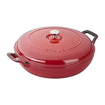 【中古】【輸入品・未使用】(Cherry) - Staub Cast Iron 3.5l Braiser - Cherry|ムジカ&フェリーチェ店