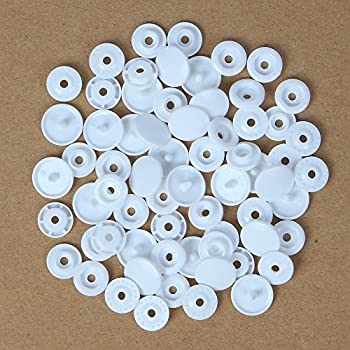 【中古】【輸入品・未使用】1000set KAM Resin Snap Buttons T5 White Color High Quality by KAM