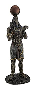 【中古】【輸入品・未使用】Resin Statues Wu77177a4 Thoth Egyptian God Of Writing And Wisdom With Papyrus Statue 3.75 X 28cm X 7.6cm Bronze