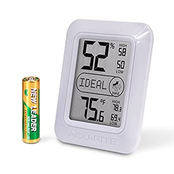 【中古】【インポート品・未当て嵌める】AcuRite 01131Mデジタル湿度計および体温計、白いこと