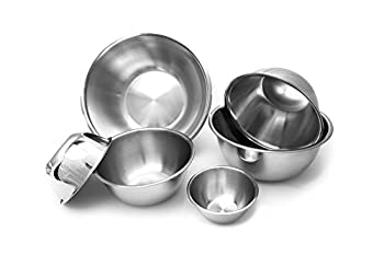 【中古】【インポート品・未当て嵌める】Baking Essentialsクランク一揃いの道具、ステンレス鋼スチール写真、仕掛けるの6?Mixing Bowls、4価値付ける優勝杯、計りお匙、6矩形Measuring Spoons、フラ