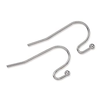 【中古】【輸入品・未使用】Kissitty フレンチフック ボールドット イヤーワイヤー 22x11mm X-KK-Q3EAR-VA-Kissitty
