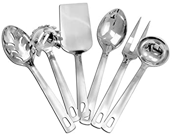 【中古】【インポート品・未当て嵌める】Darware サービングスプーン \u0026 勝手もと物の具仕かける (6点仕かける) パスタサーヴァー 民族音楽 御匙 拡張スロット付き添い人御匙 お滅多に無い 西洋菓子/キャセロー 食器・カトラリー・グラス-カトラリーセット