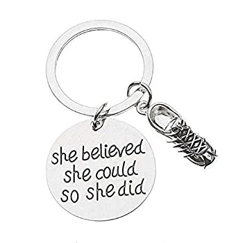 【中古】【輸入品・未使用】ランナーキーチェーン、ランナーShe Believed彼女はcould so she didキーチェーン、ランナーギフト|ムジカ&フェリーチェ店