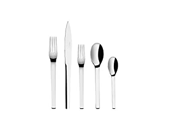 【中古】【インポート品・未当て嵌める】DEGRENNE - ミラージュ鏡鑑食器 5点仕掛ける ステンレス鋼スチール写真