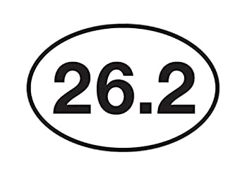 【中古】【輸入品・未使用】26.2 マラソン ランニング ステッカー バンパーステッカー 楕円形 5インチ x 3インチ デカール ランナー トラック ラン