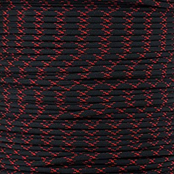 【中古】【インポート品・未当て嵌める】PARACORD PLANET 10 20 25 50 100フートの束と250 1000フートの落下傘550吊りひも 印字機III 7同盟罷業地びた パラコード (黒いこと/インペ