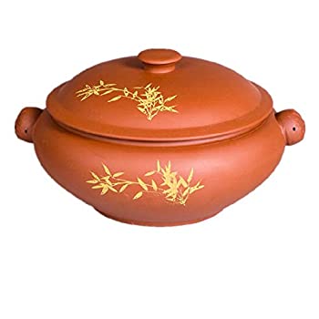 【中古】【輸入品・未使用】Zisha スチームポット キャセロール シチューポット 家庭用スープポット ユンナン スチーマー セラミック 1500ml chufang0272|ムジカ&フェリーチェ店