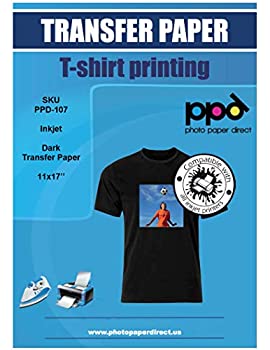 【中古】【輸入品・未使用】PPD インクジェットアイロンオンダークTシャツ 転写紙 11x17インチ 20枚パック (PPD107-20)