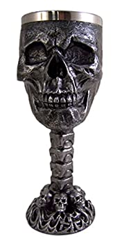 【中古】【輸入品・未使用】Grinning Skull Wine Goblet｜ムジカ＆フェリーチェ店