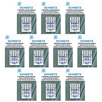 【中古】【輸入品・未使用】Schmetz マイクロテックスミシン針50本 - サイズ 70/10 - 10枚入りボックス｜ムジカ＆フェリーチェ店