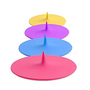 【中古】【輸入品・未使用】Silicone Cup Covers (Set of 4)%ｶﾝﾏ% Multicoloured Lids for Mugs%ｶﾝﾏ% Cups%ｶﾝﾏ% Tea Pots%ｶﾝﾏ%Flexible Mug Covers%ｶﾝﾏ%Hot Cup Lids for fo