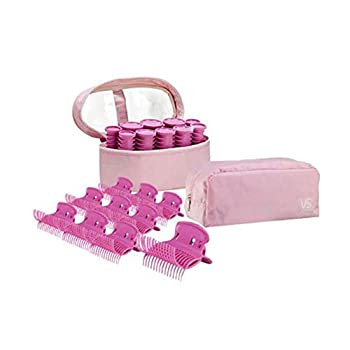 【中古】【輸入品・未使用】VIDAL SASSOONポータブルエレクトリックヒートヘアーロールセットヒートクリップ付きコンパクトサイズホットローラーヘアロールフリー電圧（110V