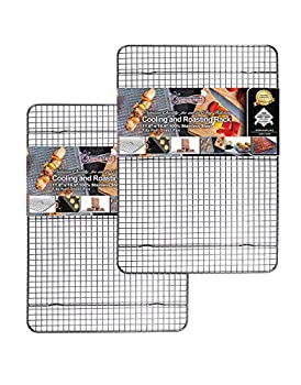 【中古】【輸入品・未使用】KITCHENATICS ハーフシート 100%ステンレススチール ロースト&クーリングラック 1/2シート 防錆ベーキングラック エクストラ溶接 オーブン&グリ