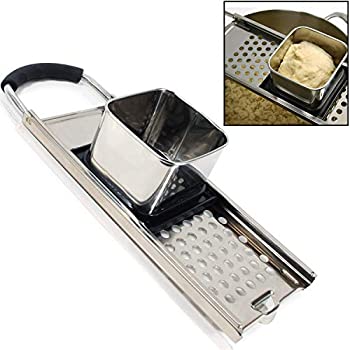 【中古】【輸入品・未使用】プレミアムグレード ステンレススチール Spaetzleメーカー 快適なグリップハンドル付き 伝統的なドイツ製エッグヌードルメーカー