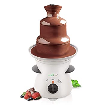 【中古】【輸入品・未使用】NutriChef 3 Tier Chocolate Fondue Fountain - Electric Stainless Choco Melts Dipping Warmer Machinen チョコレートファウンテン [並行輸入]｜ムジカ＆フェリーチェ店
