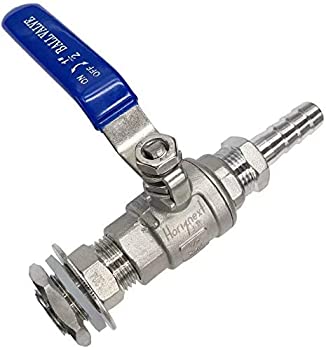 【中古】【輸入品・未使用】Horiznext ステンレススチール 1/2インチ溶接レスバルクヘッドボールバルブ ホーム醸造ケトル用