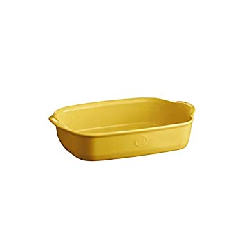 【中古】【インポート品・未当て嵌める】Emile Henry 小さな矩形オーヴン皿、プロヴァンス黄色