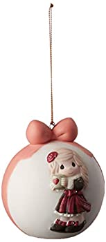 【中古】【輸入品・未使用】Precious Moments ハートウォーミングクリスマス 2019年 日付付き ビスク磁器ボール 191003 オーナメント ワンサイズ マルチ