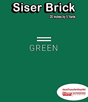 【中古】【輸入品・未使用】Siser Brick 600 アイロン接着 熱転写ビニール 20インチ 20%ﾀﾞﾌﾞﾙｸｫｰﾃ% x 5 Yards グリーン Siser Brick 600 20%ﾀﾞﾌﾞﾙｸｫｰﾃ% x 5 Yards