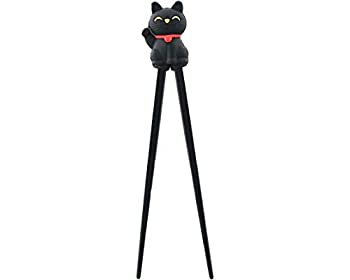 【中古】【インポート品・未当て嵌める】Happy Sales HSTC-LKCBLK 形づくる用箸 赤ちゃん 成年者 未経験者用 右利き用 左ぎっちょ用 黒いこと
