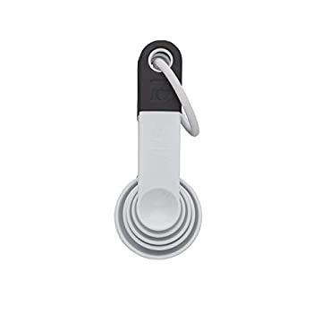 【中古】【輸入品・未使用】KitchenAid クラシック計量スプーン 5本セット ホワイト/ブラック