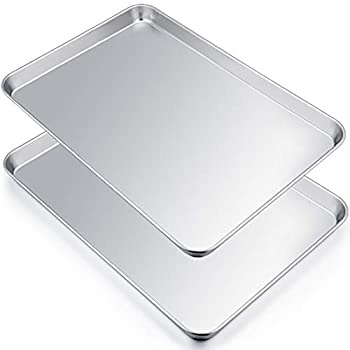 【中古】【インポート品・未当て嵌める】P\u0026P CHEF 特大ベーキングシート 2枚仕掛ける ステンレス鋼スチール写真製 ビスキット腰かけ 矩形 19.6inx13.5inx1.2in 高耐久 大電気容量 オーブ