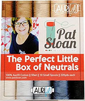 【中古】【輸入品・未使用】Pat Sloan The Perfect Little Box of Neutrals Aurifil スレッドキット 10 スモールスプール50 重量PS50PN10