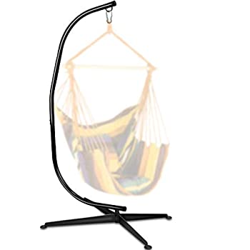【中古】【輸入品・未使用】ハンモック スタンド ハンモック チェアスタンド Cスタンド 屋外 屋内 ソリッドスチール 高耐久 スタンドのみ ハンモック エアポーチ スイングチ