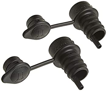 【中古】【インポート品・未当て嵌める】Haley\u0027s Corker Wine Bottle Stopper/Pourer/Oil Vinegar Dispenser Spout with Cap (Set of 2)%ｶﾝﾏ% Black by Haley\u0027s Corker
