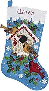 【中古】【輸入品・未使用】Delta Creative 86944E クリスマスバード フェルトアップリケキット