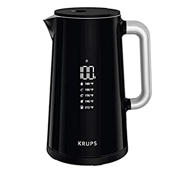【中古】【インポート品・未当てはめる】KRUPS BW801852 Smart Temp Digital Kettle Full Stainless Interior and Safety Off%ｶﾝﾏ% 1.7-Liter%ｶﾝﾏ% Black [並行輸入品]