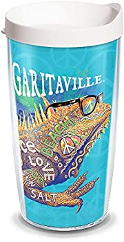 【中古】【インポート品・未当て嵌める】Tervis 断熱タンプラー 一回りと真っ白い蓋付き添い人 16薬局衡オンス 1346905