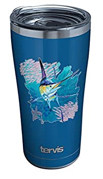 【中古】【輸入品・未使用】Tervis ステンレススチール 断熱タンブラー クリアとブラックハンマー蓋付き 20oz シルバー 1349656｜ムジカ＆フェリーチェ店